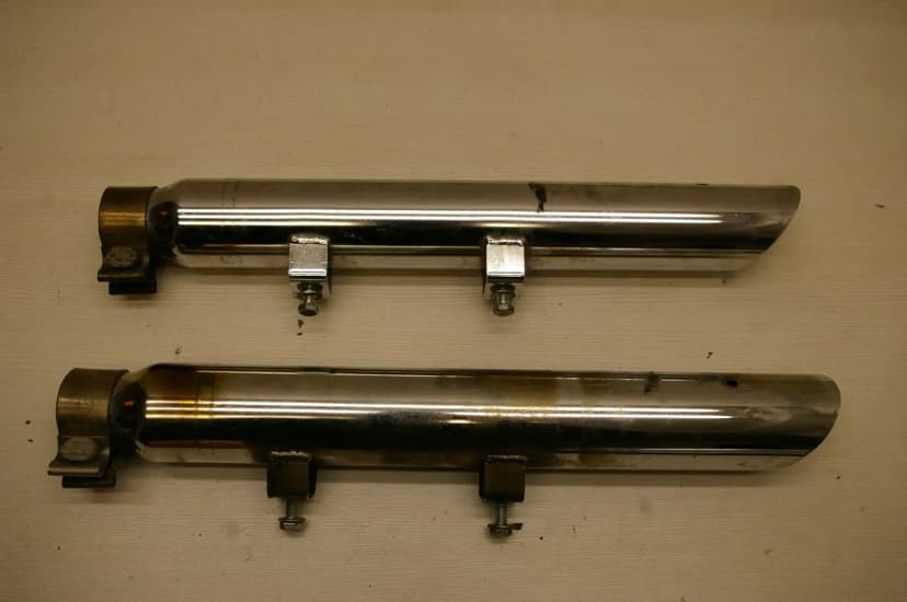 Harley Davidson Slash - Cut Chrome Exhausts / Muffler / Silencer